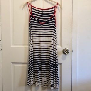 Striped Beach Cover-Up